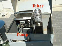 Sample collection of airborne particulates in Japan